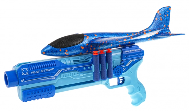 5-in-1 Blue Airplane Launcher Gun Set