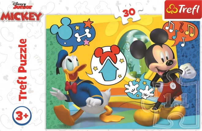 Trefl puzzle mickey mouse and donald duck 30 pieces