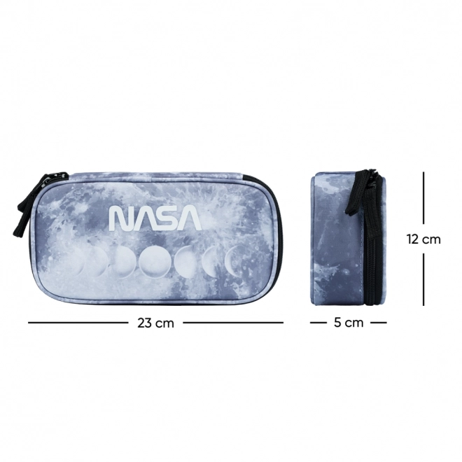 Szürke NASA tartós iskolai tolltartó