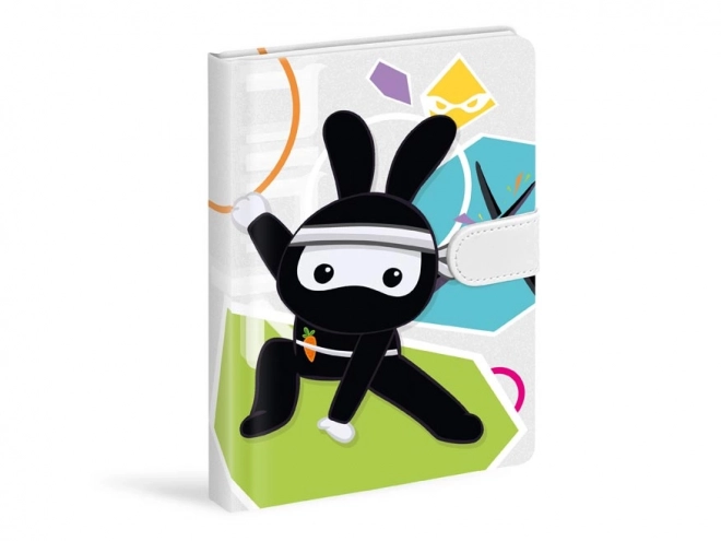 Magnetic Notebook with Spy Notes - Ninja Rabbit Design