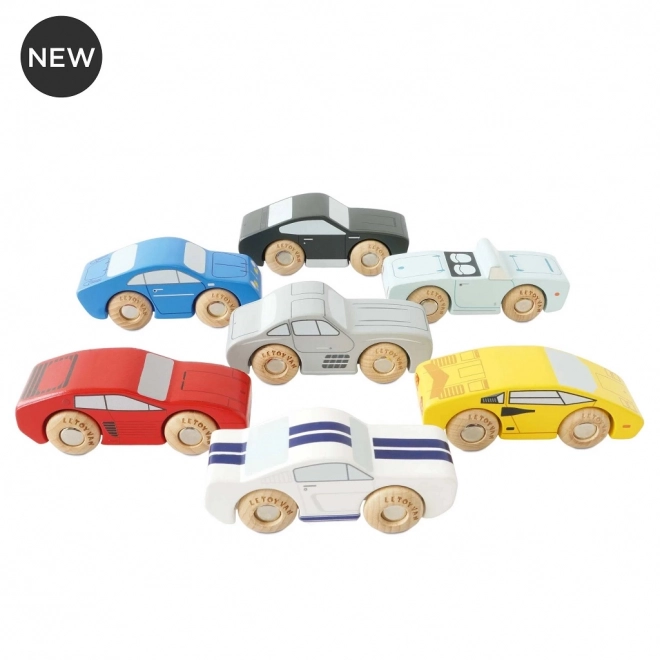 Le Toy Van wooden sports cars set