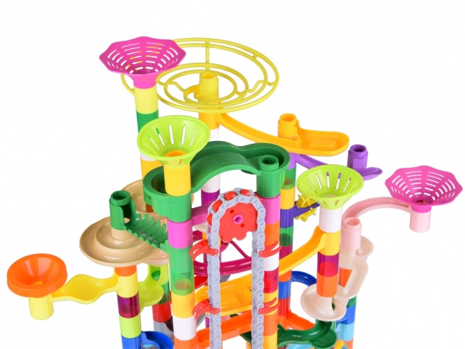 Colorful Marble Run Set with 236 Pieces