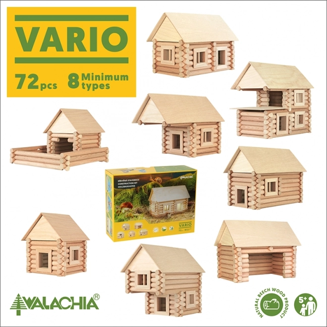 Wooden Building Blocks Set