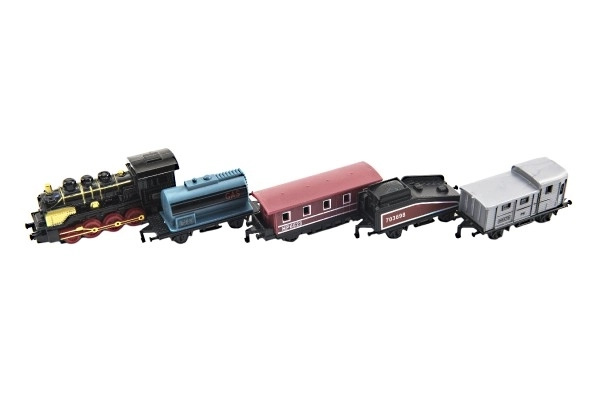 Train Set with Locomotive and Carriages