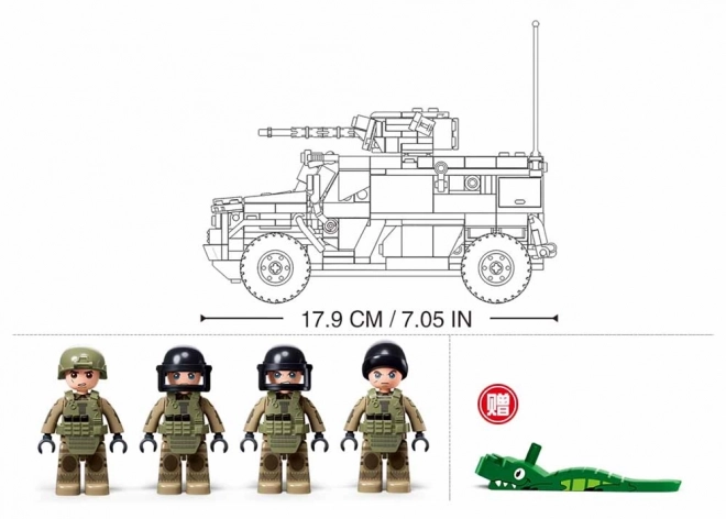 Armored Combat Vehicle Typhoon Model Bricks