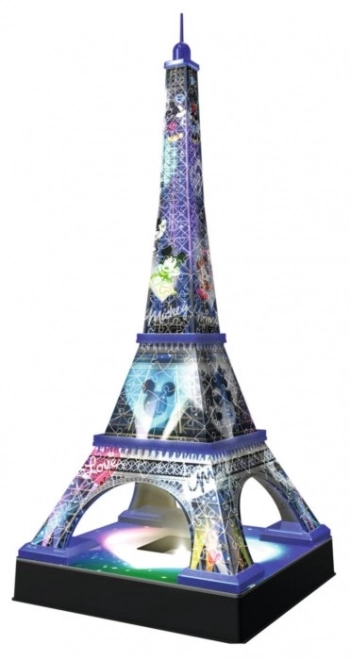 3D Puzzle Night Buildings Eiffel Tower Disney