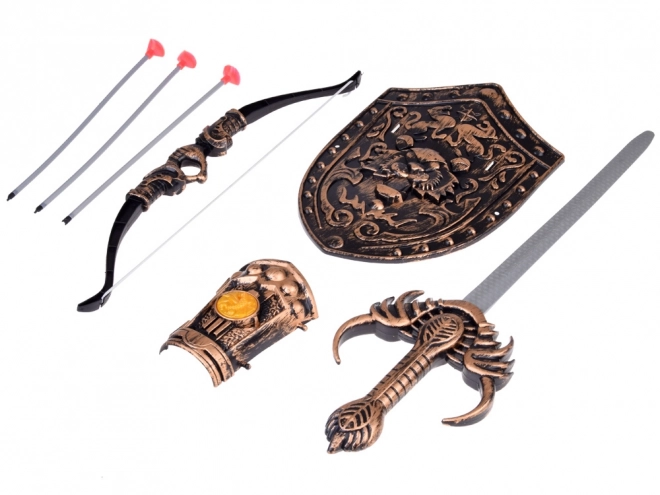 Knight Set Bow Sword Shield Costume