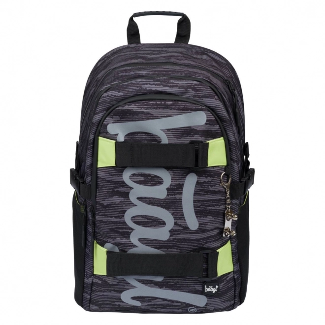 BAAGL Zaino scolastico Skate Grigio