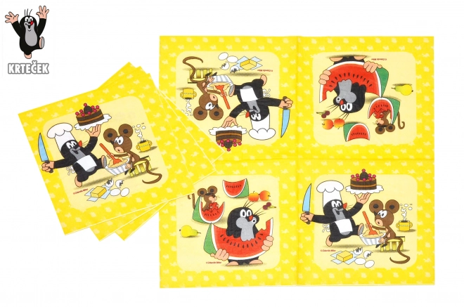 Party Napkins with Mole and Friends