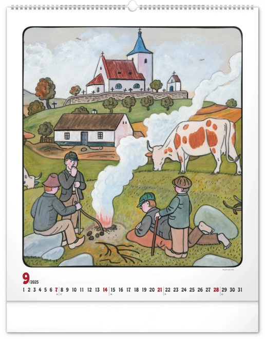 Wall Calendar Josef Lada 2025