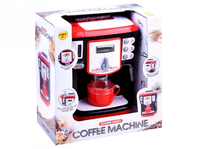 interactive coffee machine for kids with sounds