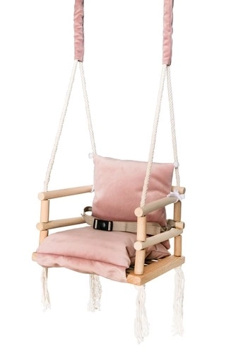 Gray Baby Swing – Pink