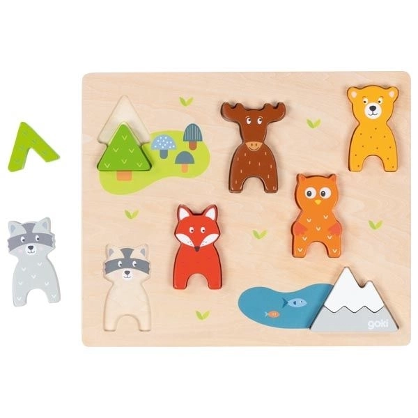 3D Forest Animals Puzzle