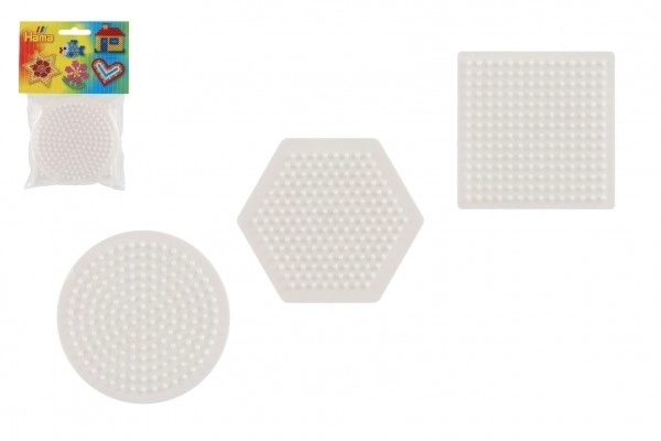 Bead Pegboard Set - Circle, Square, Hexagon