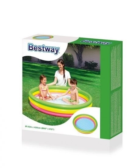 Inflatable Rainbow Pool for Kids