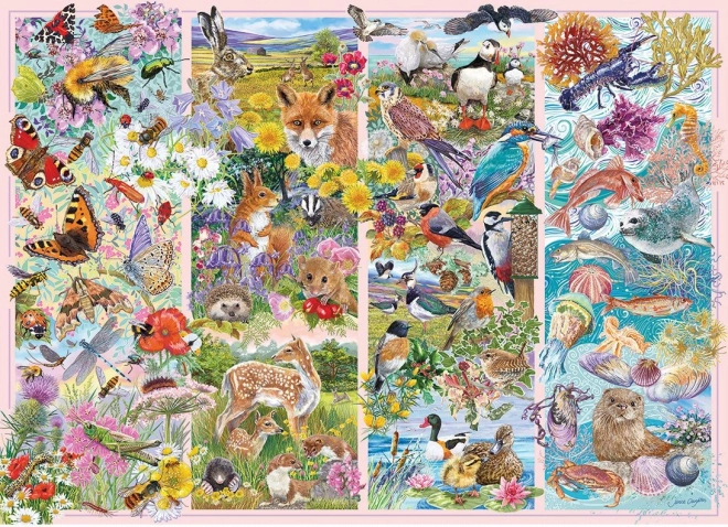 Gibsons Curious Animals 1000 Piece Puzzle