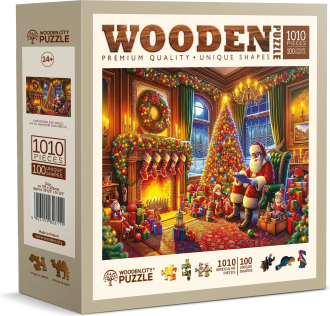 Wooden Puzzle Magic of Christmas Eve 1010 Pieces