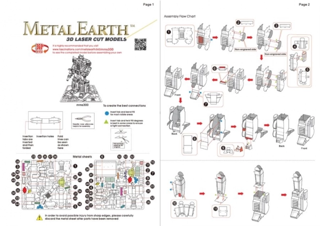 Metal Earth 3D Puzzle Transformers Optimus Prime