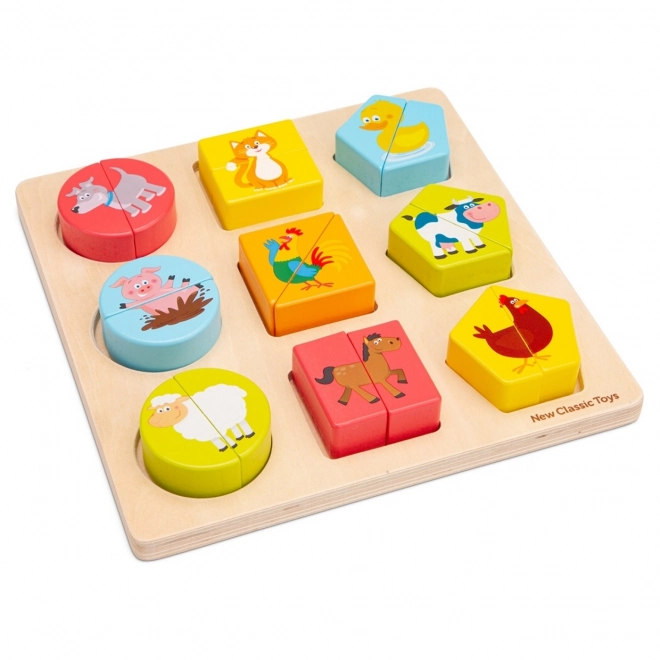 Wooden Insert Puzzle - Shapes and Animals