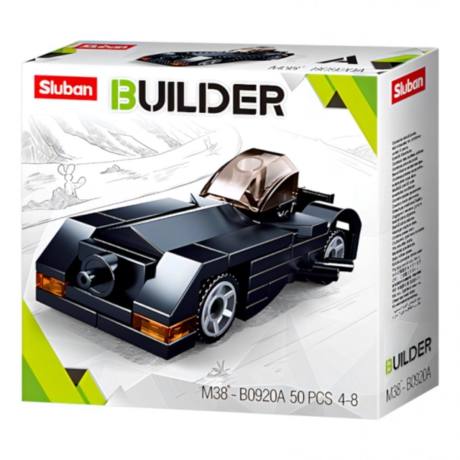 Sluban black sports car building set