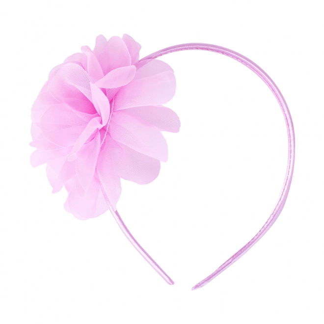 Headband with Pink Flower