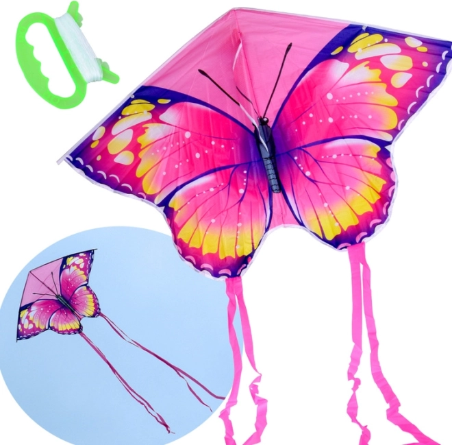 Aquilone a forma di farfalla colorato per bambini