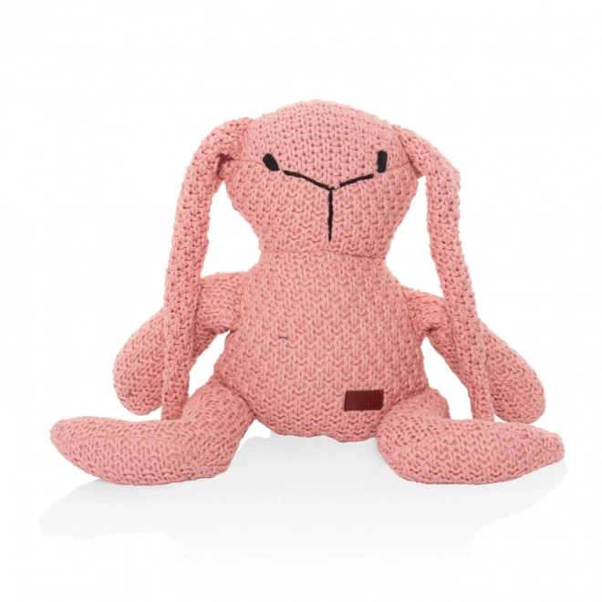 Knitted Bunny Toy Pink