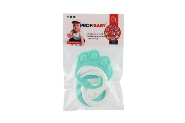 Bear Paw Silicone Baby Teether with Danglers