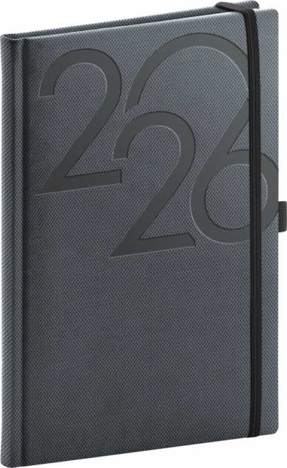 Agenda settimanale Ajax 2026 nera 15 x 21 cm