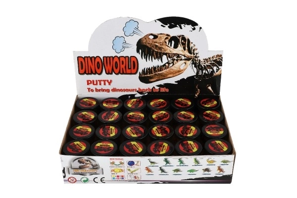 Sliz - hmota 80g Dinosaurus 6cm mix druhů 24ks v boxu