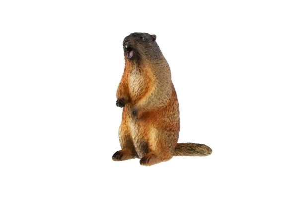 Yellow-bellied Marmot Plastic Toy 8cm in Bag