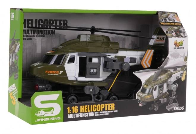 Military Rescue Helicopter 1:16 Scale