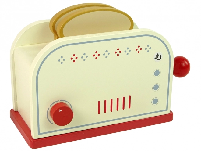 Wooden Toy Toaster with Breakfast Accessories