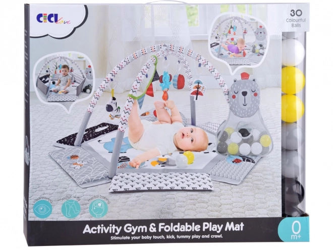 Contrast Baby Activity Mat with Balls