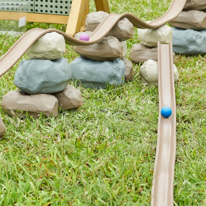 Elastische Bahn mit Gummibausteinen 42 Stk