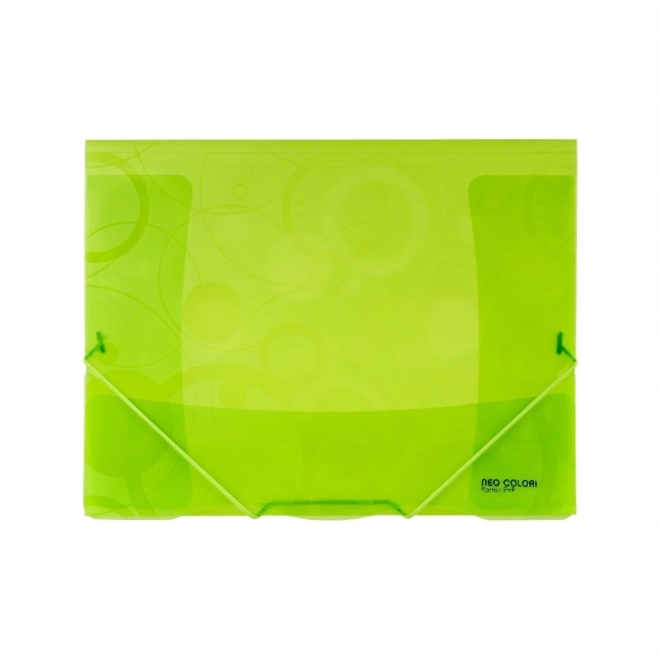 A4 File Folder with Elastic Band - Green