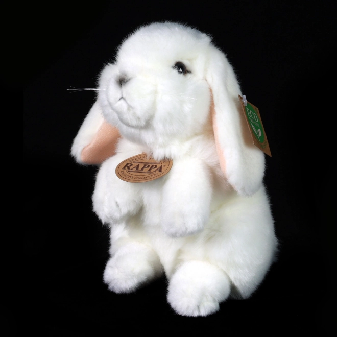 Eco-Friendly White Plush Rabbit 18 cm