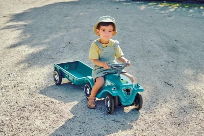 Push Car with Trailer in Turquoise Color