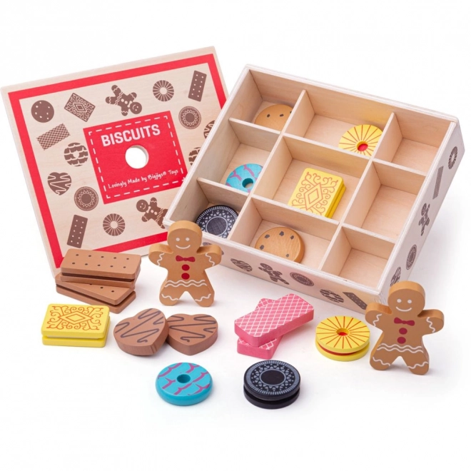 Bigjigs Toys Wooden Cookie Box