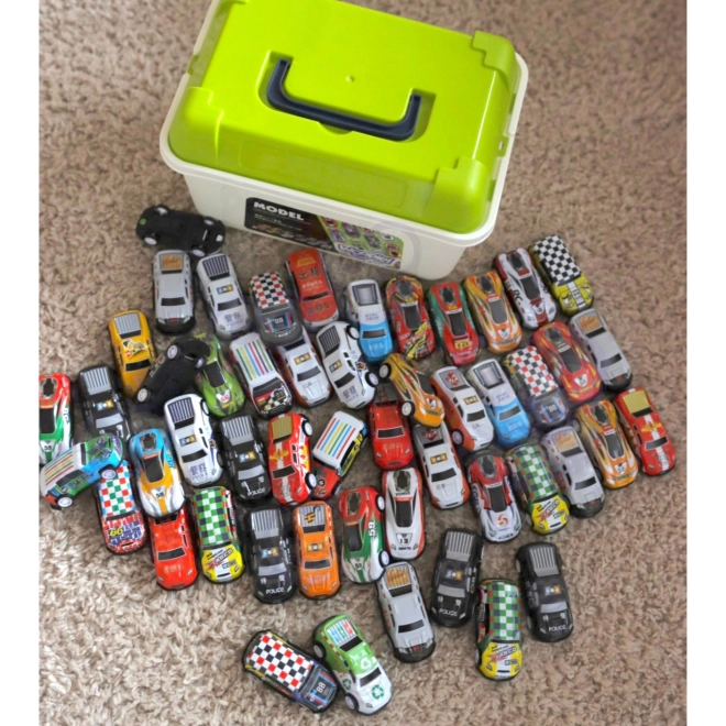 Woopie set of racing cars in a box 50 pcs
