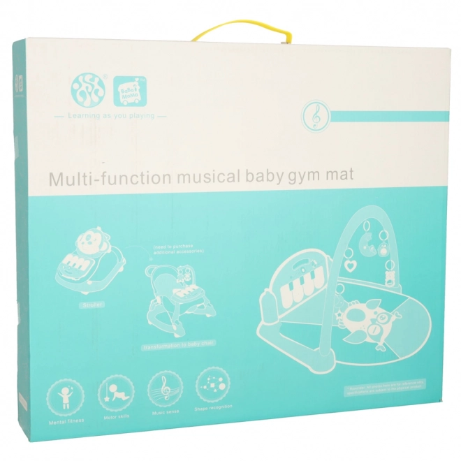 Educational Baby Play Mat with Piano - Blue