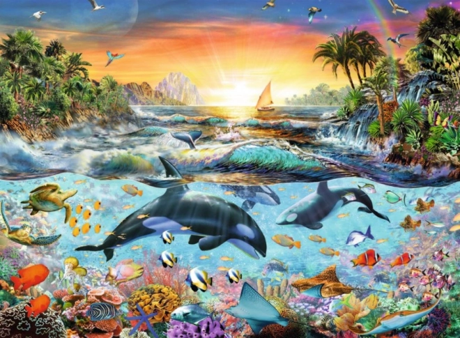 Whale Bay XXL Puzzle 200 Pieces