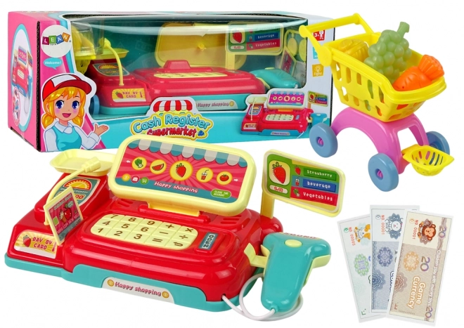 children's electronic supermarket cash register set