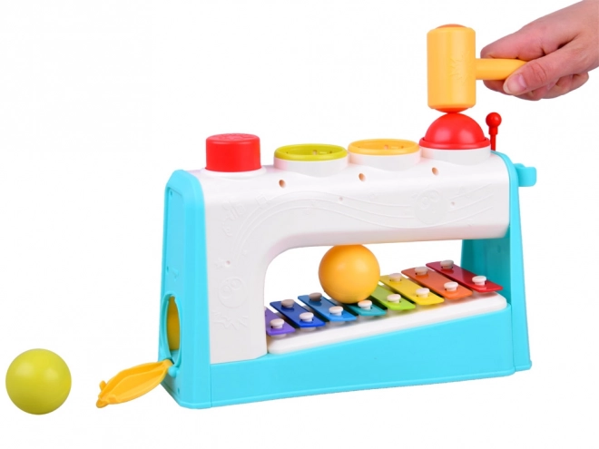 2-in-1 Xylophone with Hammer Toy