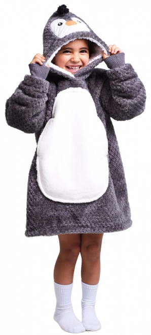 Cozy Animal Hooded Blanket Sweatshirt for Kids 3-6 Years