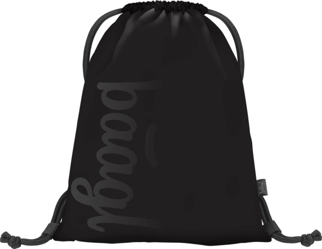 baagl set nero con tre articoli: zaino, astuccio e sacca
