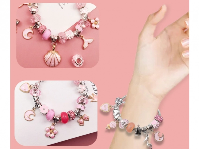 Bead Set in a Jewelry Box - DIY Charm Bracelet