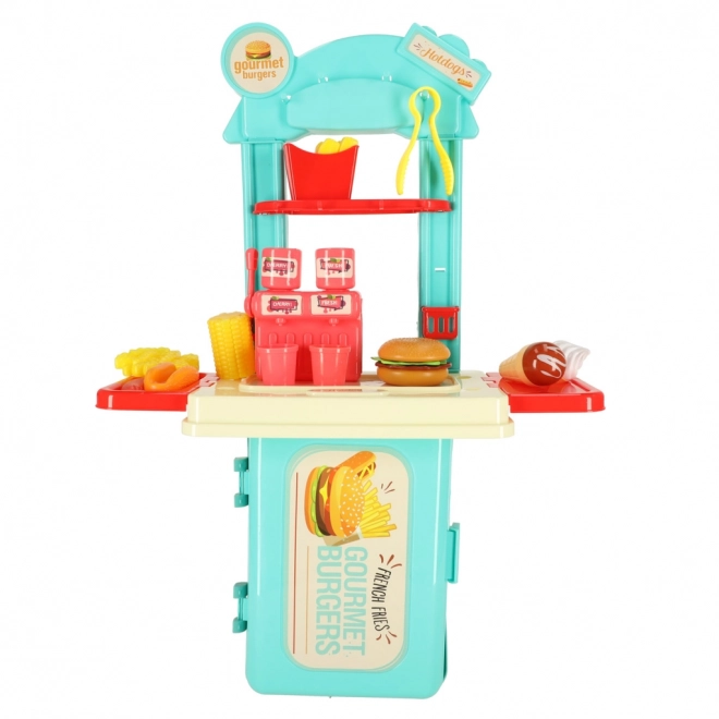 Children's Portable Ice Cream Shop Set with Accessories