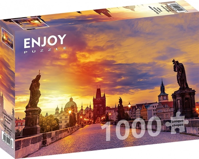 Enjoy Puzzle Charles Bridge at Sunset, Prague 1000 Pieces