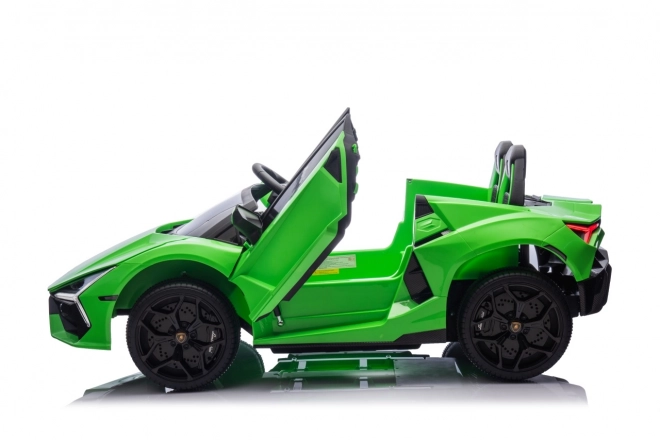 Elektrické auto lamborghini revuelto zelené